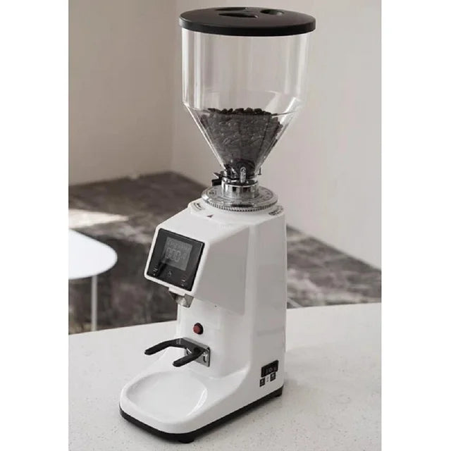 ITOP Coffee Grinder Touch Screen Timing 60mm Flat Burr Aluminum Alloy Housing Commercial Household Espresso Machine 110V/220V