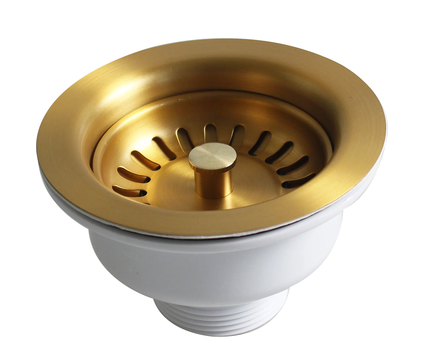 Talea Drain Sink Strainer 114mm Steel Ball Bowl Body Downcomer Gold Plated  PVD Material Sink Accessories XK223C034