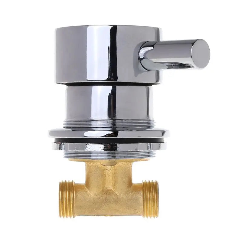 G1/2" Hot & Cold Water Mixing Valve Thermostatic Mixer Two In & One Out Faucet For Shower Room