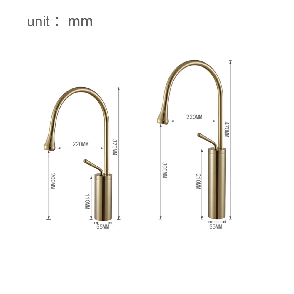 Suguword Basin Faucet Hot&Cold Water Mixer Tap Brass Deck Mounted Crane Kitchen Basin Sink Tap Mixer Single Handle Bathroom Tap