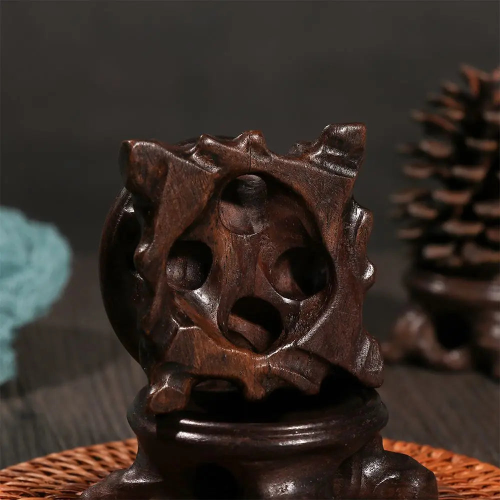 Wood Display Stand Base for Crystal Ball Sphere Globe Stone Decoration Crafts Figurines Miniatures Crystal Ball Holder Bracket