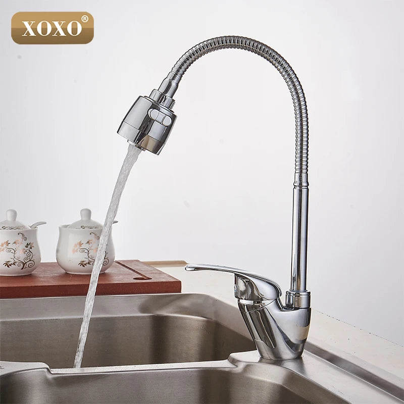 XOXO Brass mixer tap cold and hot water kitchen faucet  kitchen sink tap Multifunction shower Washing machine 2262