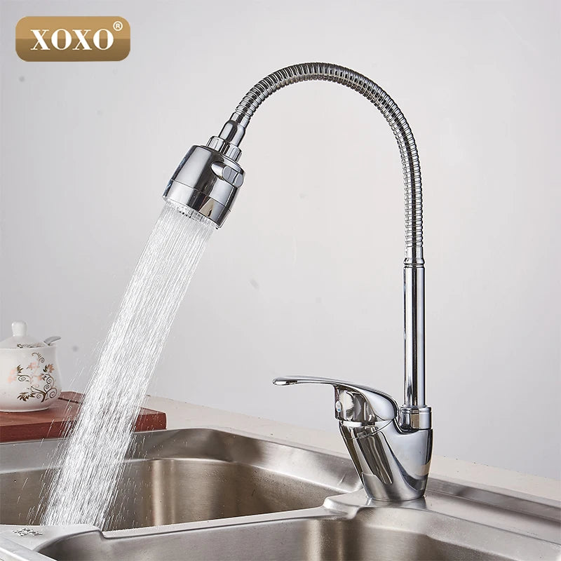 XOXO Brass mixer tap cold and hot water kitchen faucet  kitchen sink tap Multifunction shower Washing machine 2262