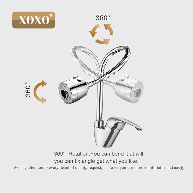 XOXO Brass mixer tap cold and hot water kitchen faucet  kitchen sink tap Multifunction shower Washing machine 2262
