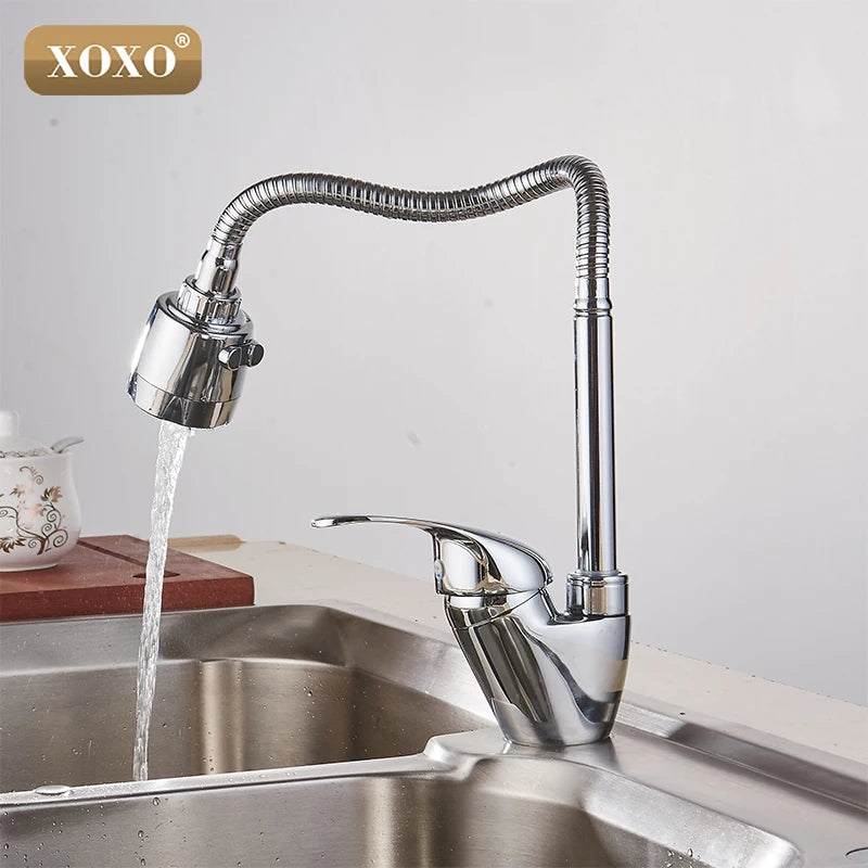 XOXO Brass mixer tap cold and hot water kitchen faucet  kitchen sink tap Multifunction shower Washing machine 2262