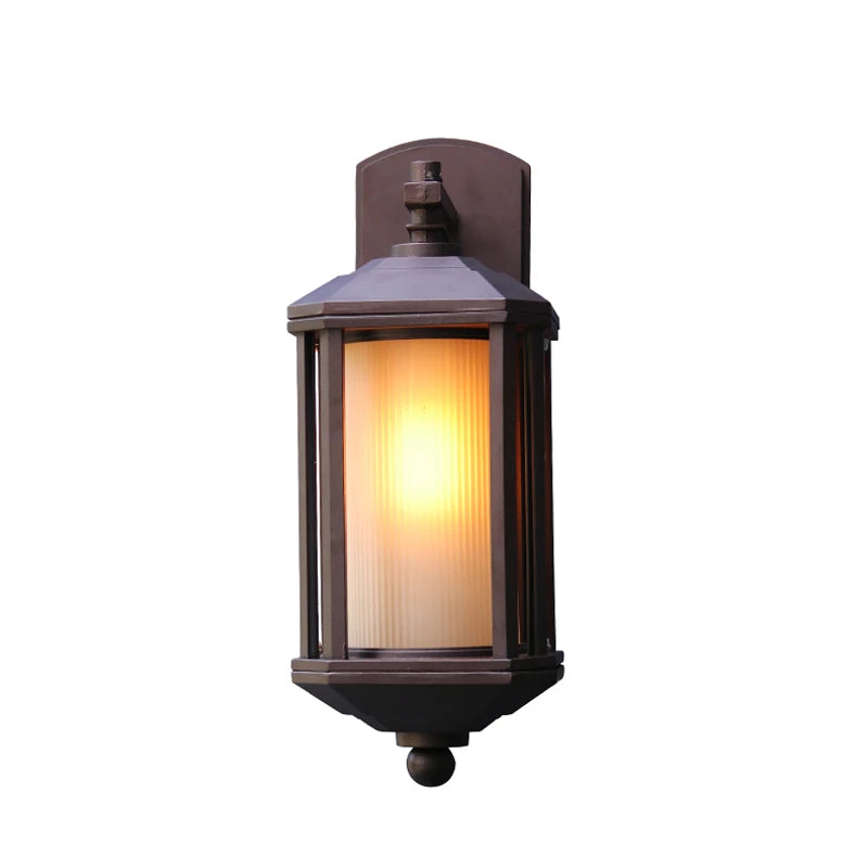 Outdoor Wall Lamp Waterproof Outdoor Chinese Style Gate Garden Courtyard Retro Exterior Wall Balcony Door Front Lamp