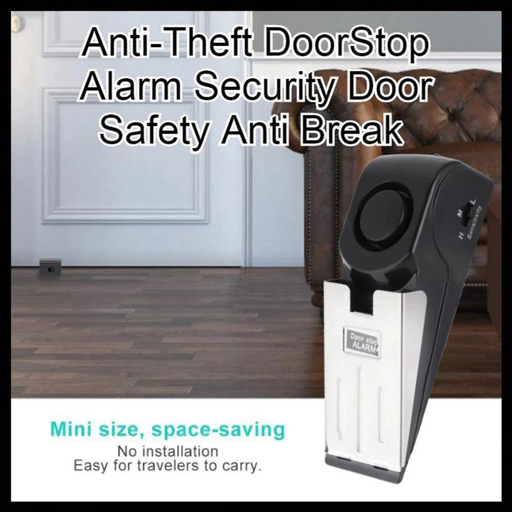 Door Stopper Alarm, Siren Door Safety Wedge Anti Break-In Door Personal self-defense necessities when traveling at home