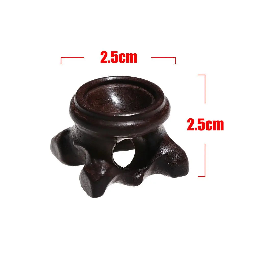Wood Display Stand Base for Crystal Ball Sphere Globe Stone Decoration Crafts Figurines Miniatures Crystal Ball Holder Bracket