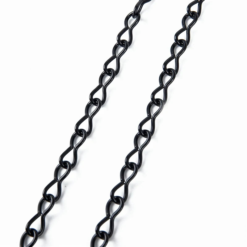 24cm Black Hanging Chains Garden Plant Hangers Flower Pot Basket Bird Feeders Planters Lanterns Ornaments Home Garden Decor