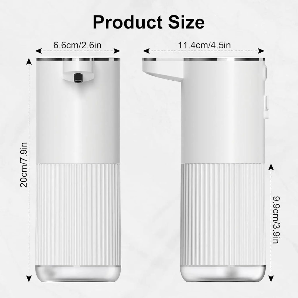 360ML Wall-Mounted IPX5 Waterproof 4-Levels Adjustable Rechargeable Electric Intelligent Automatic Sense Kitchen Soap Dispenser