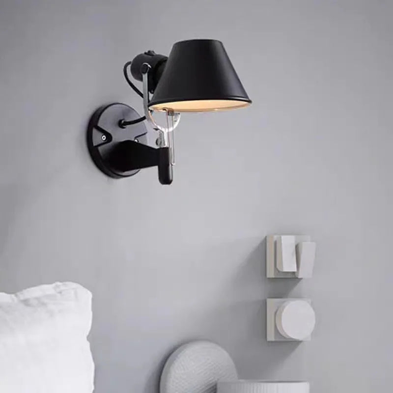 Simple Modern Foldable Wall Lights Long Swing Arm Adjustable Aluminum Sconces Lamps Telescopic Wall Lights for Bedroom