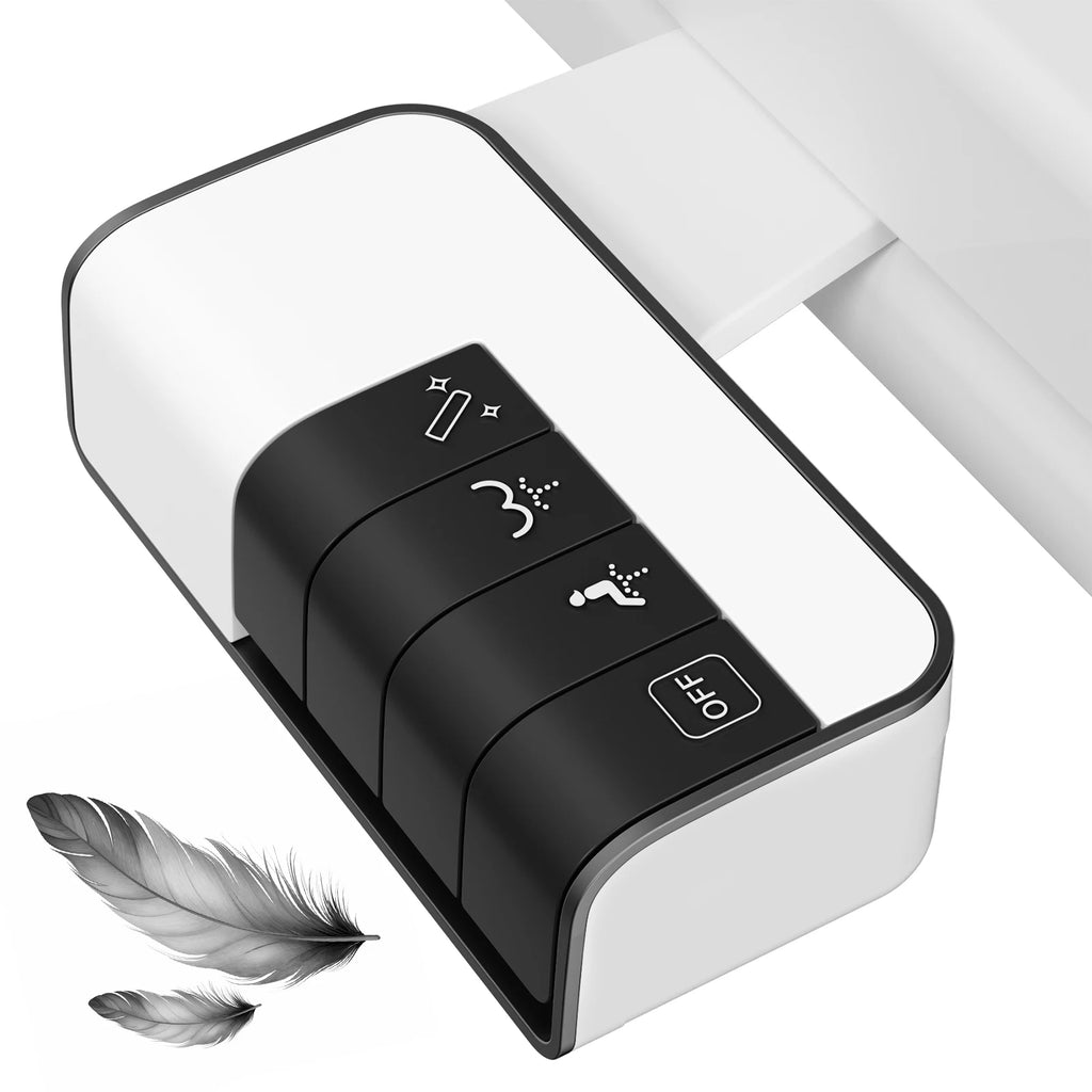 Hibbent Bidet Attachment for Toilet, Non-Electric Dual Nozzle for Frontal & Rear Wash, Adjustable Water Pressure Control