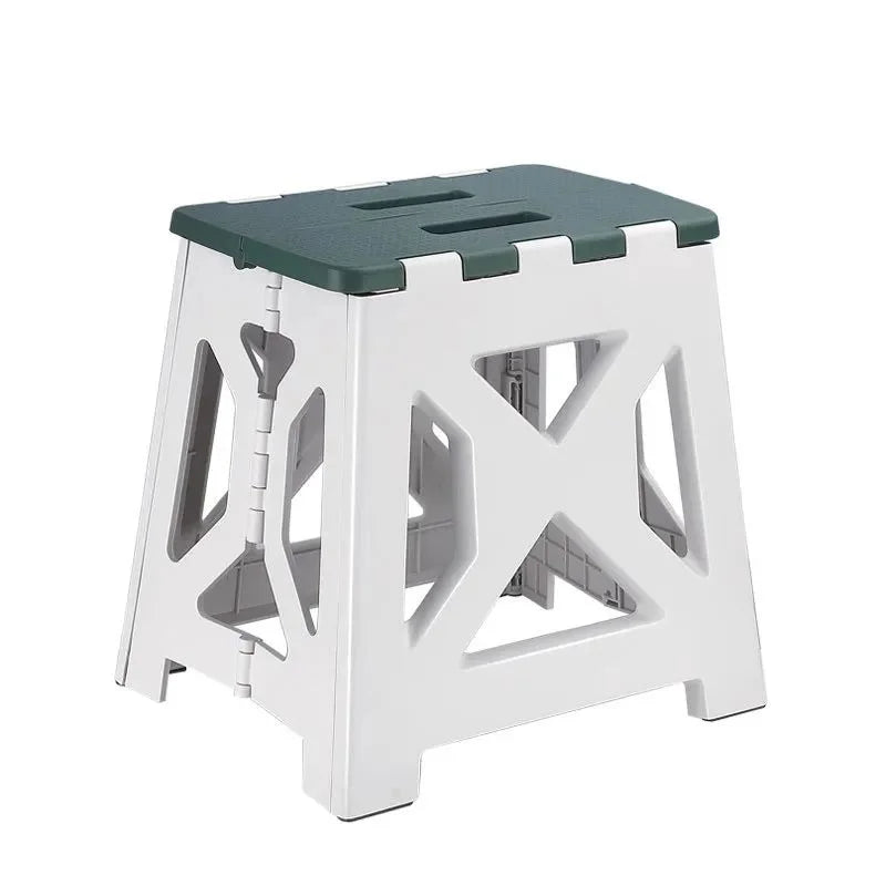 Stool with Handle Lightweight Plastic Foldable Step Stool Home Outdoor FishingChair Simple -slip Convenient and Easy To Carry