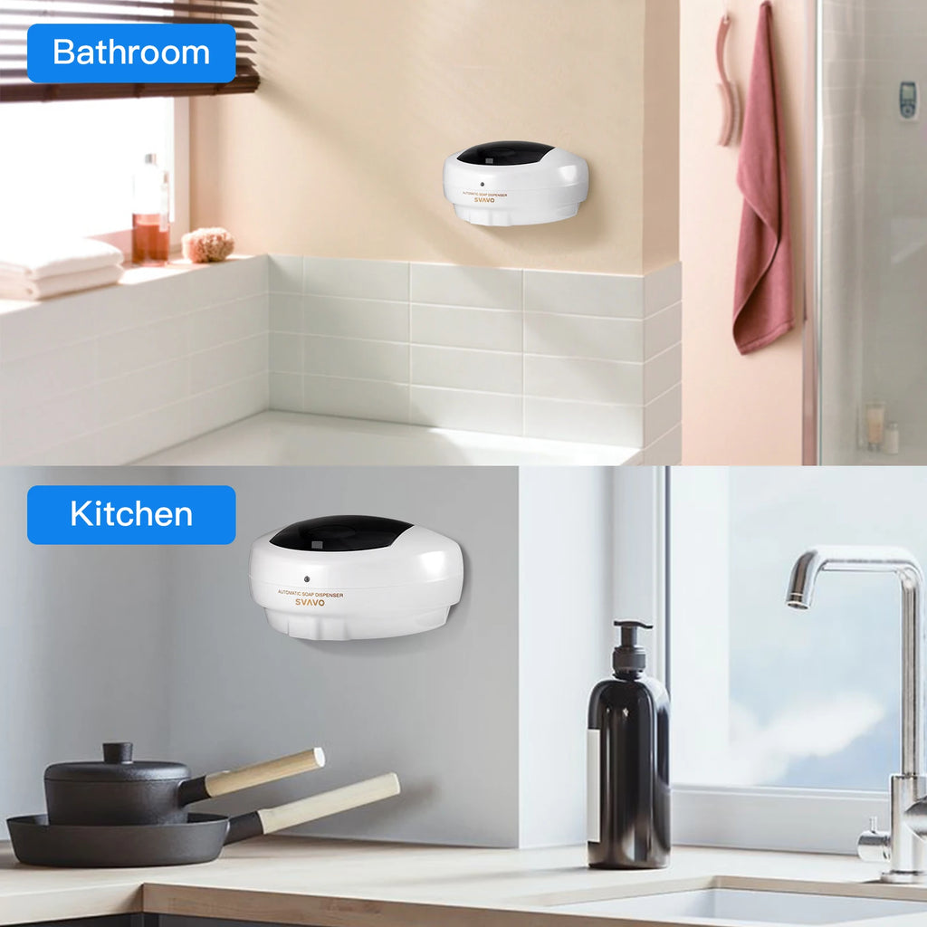 SVAVO 600ml Automatic Soap Dispenser Infrared Sensor Hand Sanitizer   Foam Hand Sanitizer Applicable To Kitchen And Bathroom
