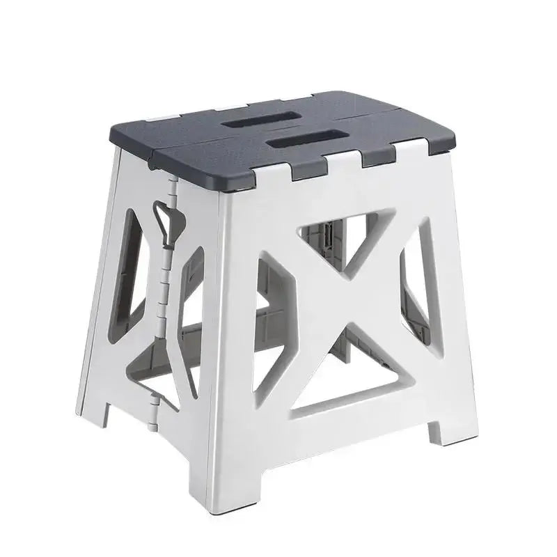 Stool with Handle Lightweight Plastic Foldable Step Stool Home Outdoor FishingChair Simple -slip Convenient and Easy To Carry