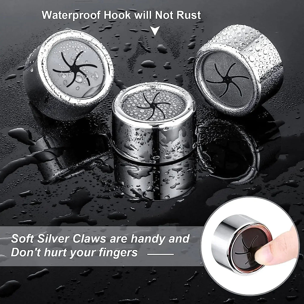 Kitchen self Adhesive Towel Hook Premium Chrome Finish Easy Installation Hold Towel Without Tearing Ideal Bathroom Towel Holder