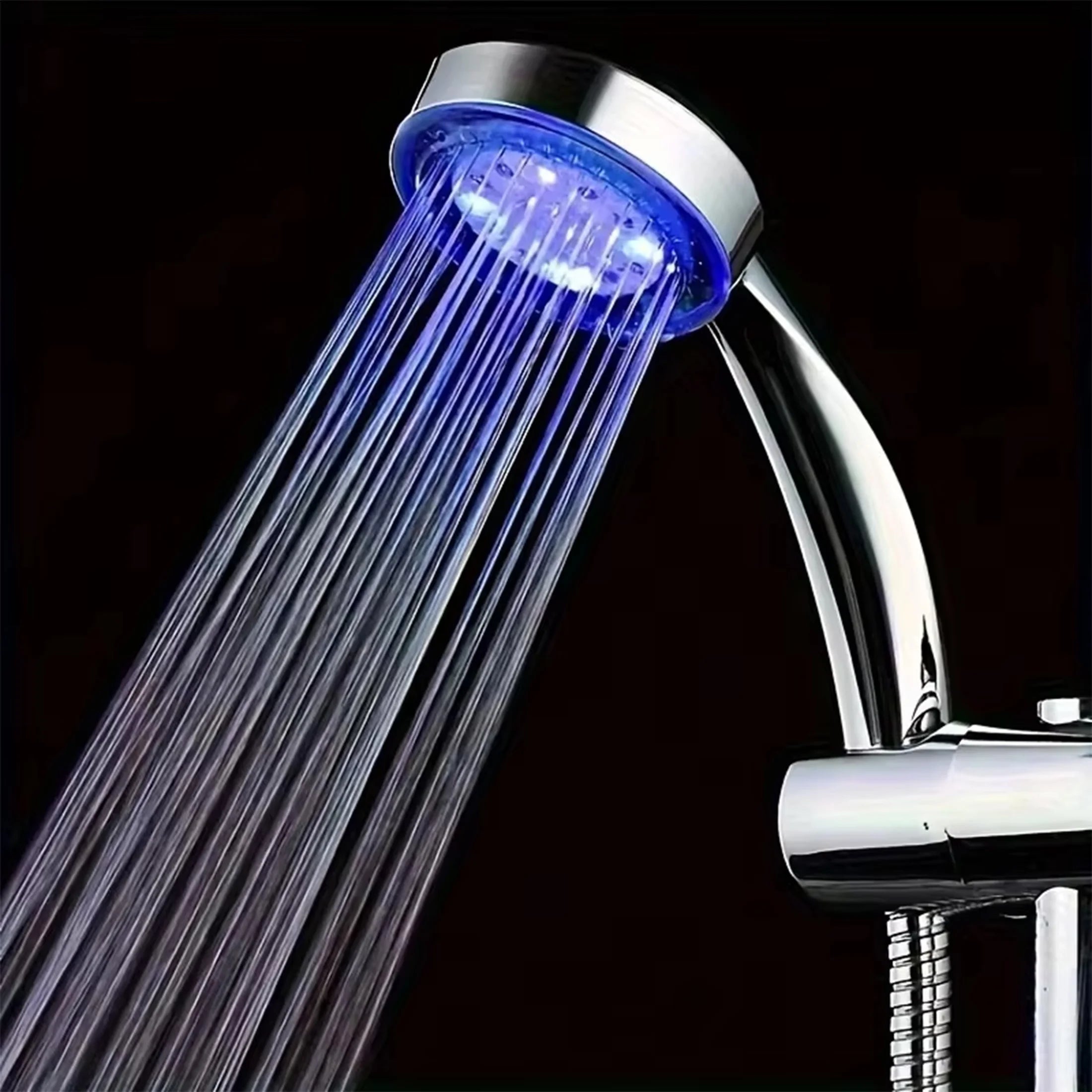 1pc 6 Inch LED Shower Head Color Changing Showerhead Comfortable Experience High Value LED Shower Light Shower Head Energy