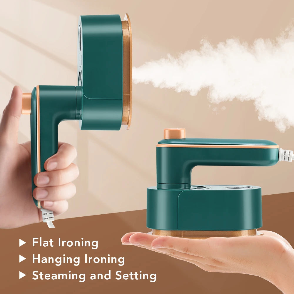 Handheld Mini Ironing Machine Portable 180 Rotary Ironing Machine Wet and Dry Steam Iron For Home and Traveling Steam Iron