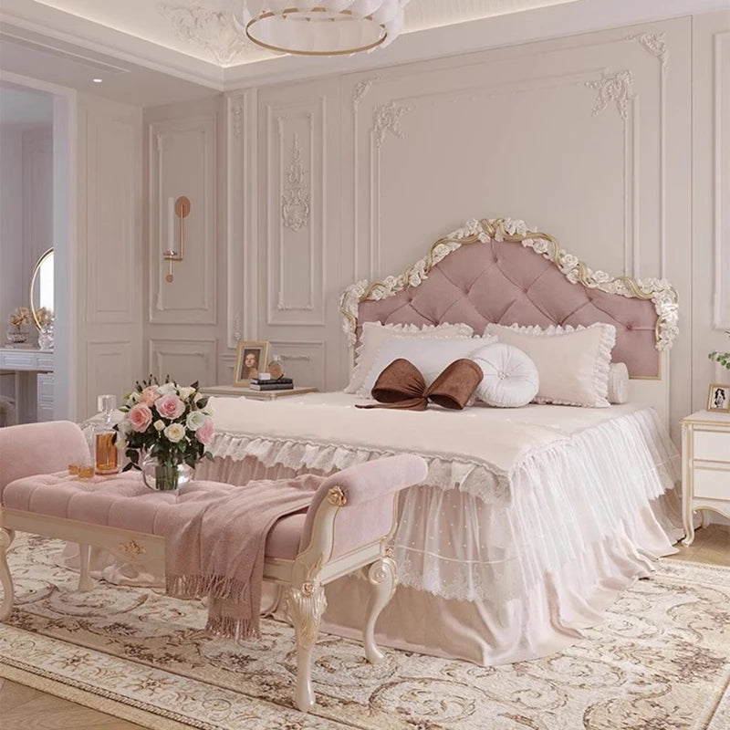 Clear Decoration Bed Lounge Unique Creative Designer Modern Luxury Nordic Bed Save Space Girls Letto Matrimoniale Home Products