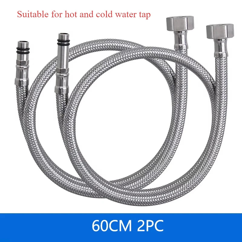 Kitchen Sink Faucet Matte Black 2 Modes Flexible Pipe Hot and Cold Water Mixing Tap Single Handle Free Rotation Tap