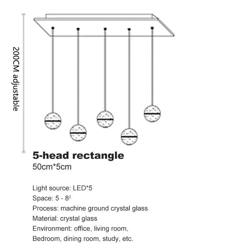 Spiral Staircase Living Room Chandeliers Crystal Ball Led Ceiling Light Lustre Living Dining Room Modern Home Decor Pendant Lamp