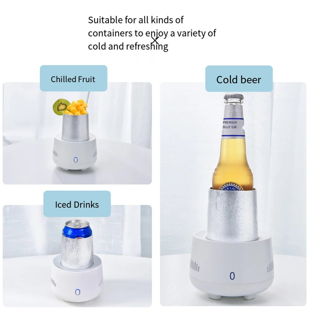 Mini USB Fast Cooling Cup Portable Instant Electric Refrigeration Cooler for Beer Wine Beverage Drink Car Home Fruit 미니냉장고