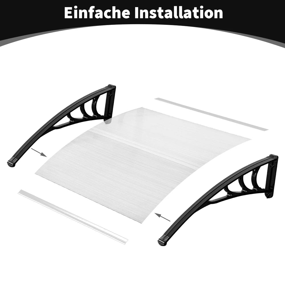 Window Door Awning Canopy Window Awning Front Door Overhang Awning for Sun Shutter For Store Entrance Home Balcony Awning Bracke