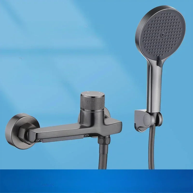 Hot and Cold Water Heater Mixing Valve Wall Mounted Bathtub Faucets Bathroom Shower Set Shower Tap Shower Accessories