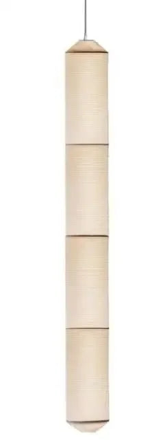 Wabi sabi Pendant Light Tekio Horizontal lighting white cylinder light fabric lampshades Living Room farmhouse light fixtures
