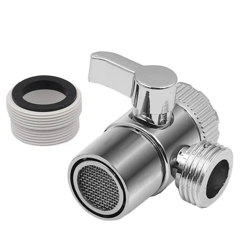 M22/M24 Switch Faucet Adapter Switch Faucet Adapter Kitchen Sink Splitter Diverter Valve Water Tap Connector for Shower Bathroom