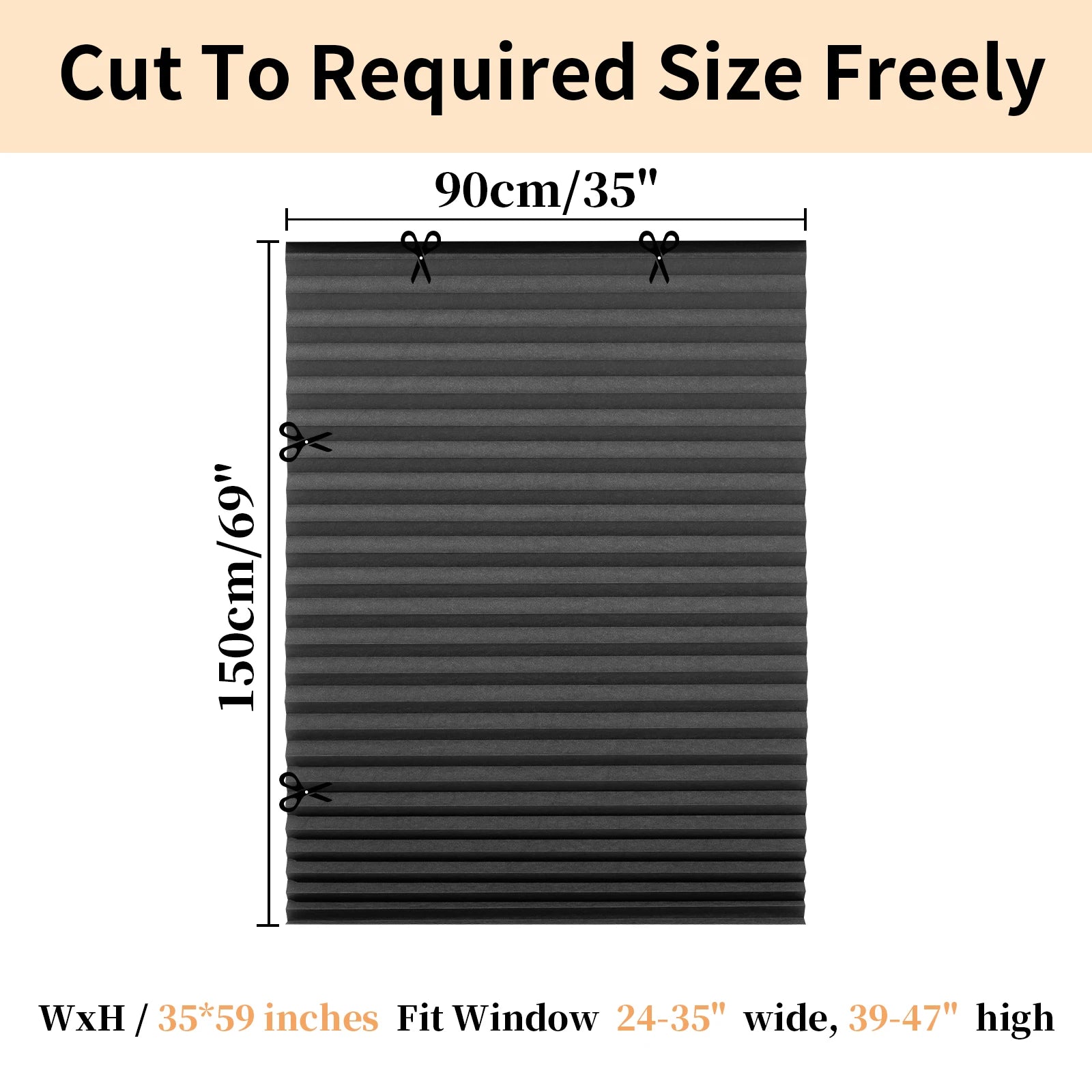 1Pc Shades Self-adhesive Half/Full Windows Nonwoven Folding Curtain Bathroom Balcony Living Room Balcony Curtains Pleated Blinds