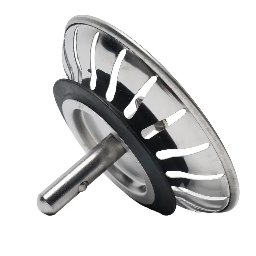 Stainless Steel Bathtub Hair Catcher Stopper Shower Drain Hole Filter Trap Kitchen Metal Sink Strainer Floor Drain