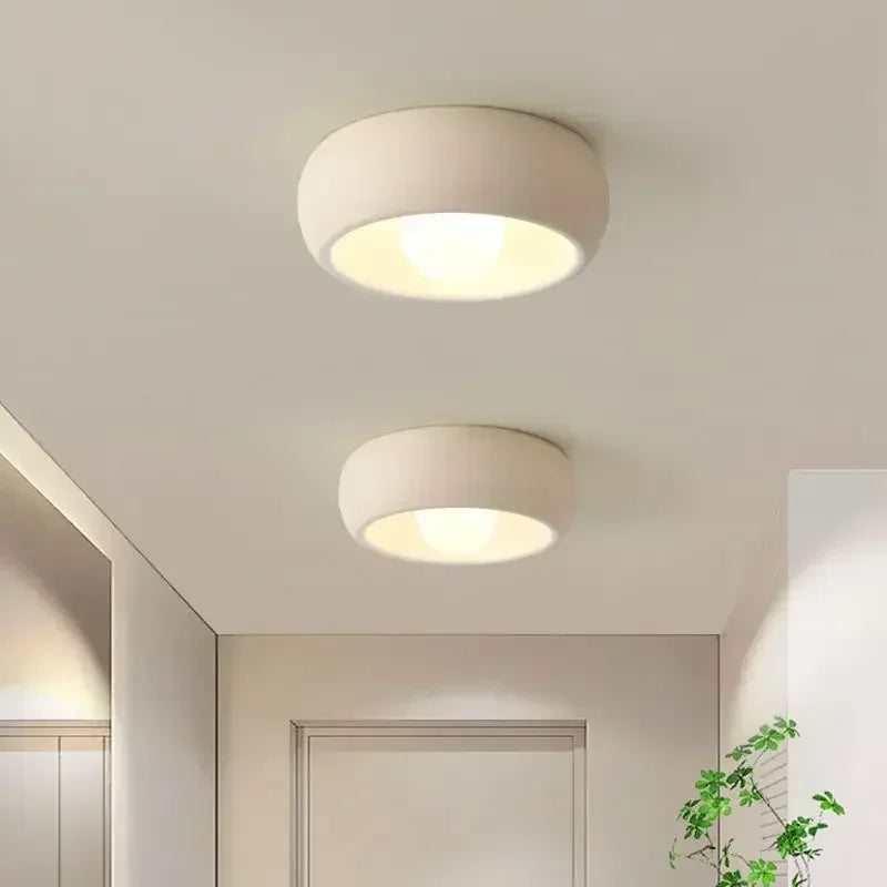 Nordic Minimalist Wabi Sabi Balcony LED Ceiling Lamp Modern Corridor Entrance Hall Fixture Home Decor Kitchen Kids Bedroom Light