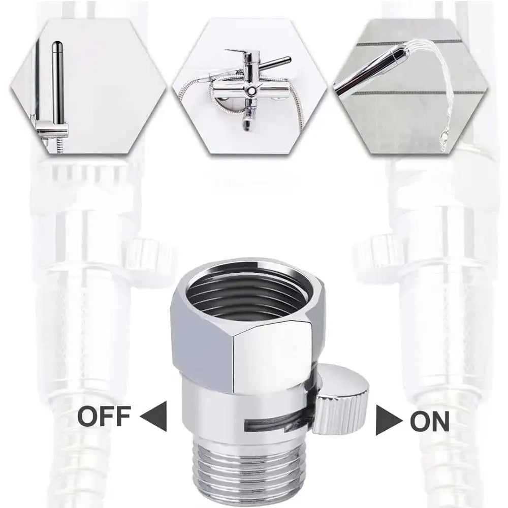 Bidet Kit Shower Douche Enema Kit 3 Heads Shower Douche Cleansing System Regulator and Hose Bathroom Accessories