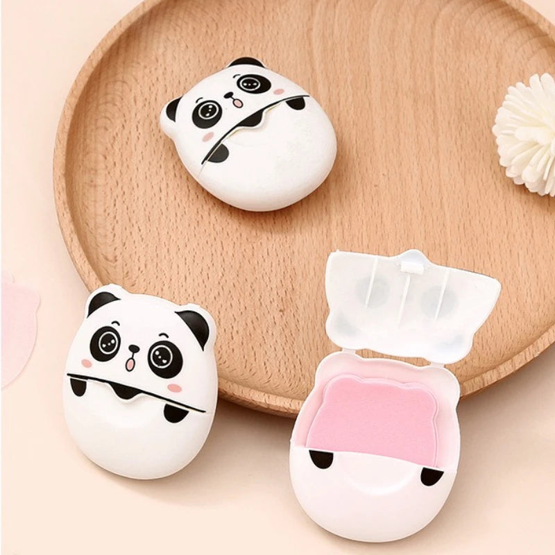 50Pcs Travel Soap Sheets Portable Soap Paper Bath Hand Outdoor Travel Cleaning Soap Sheet Fragrance Foam Suitable Camping