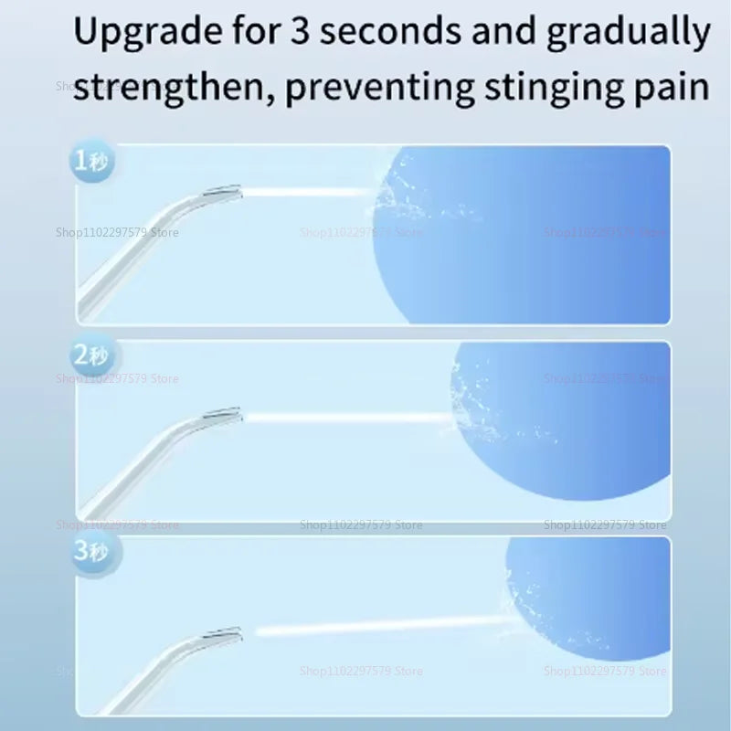 Multifunctional Electric Water Floss 3 Cleaning Mode Oral Irrigator 4 Nozzle High Pressure Pulse For Cleaning Food Residue