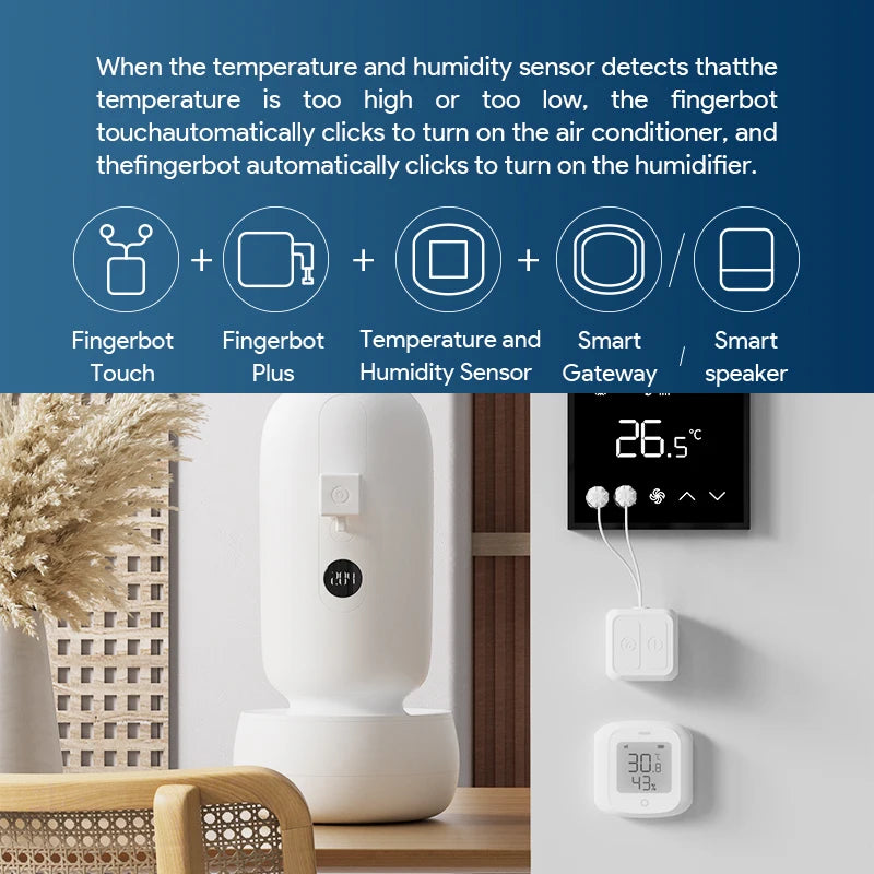 Tuya Fingerbot for Touch Screens Smart Life BLE Wireless Touch Switch Robot Remoter Work With Alexa Google Home Voice Assitant