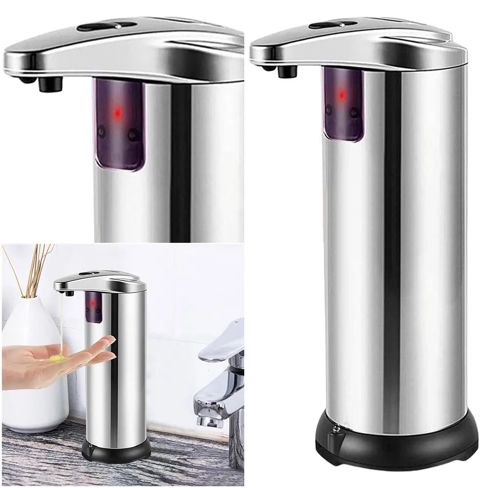 Automatic Soap Dispenser Touchless Liquid Hand Soap Dispenser Stainless Steel Electric Soap Dispenser for Bathroom Kitchen