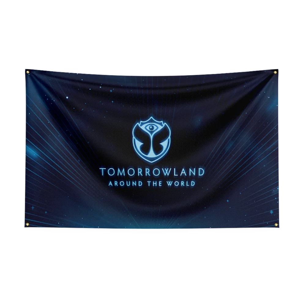 3x5 Ft Tomorrowland Music Festival Flag Polyester Printed Musics Flags for Room Garage Decor