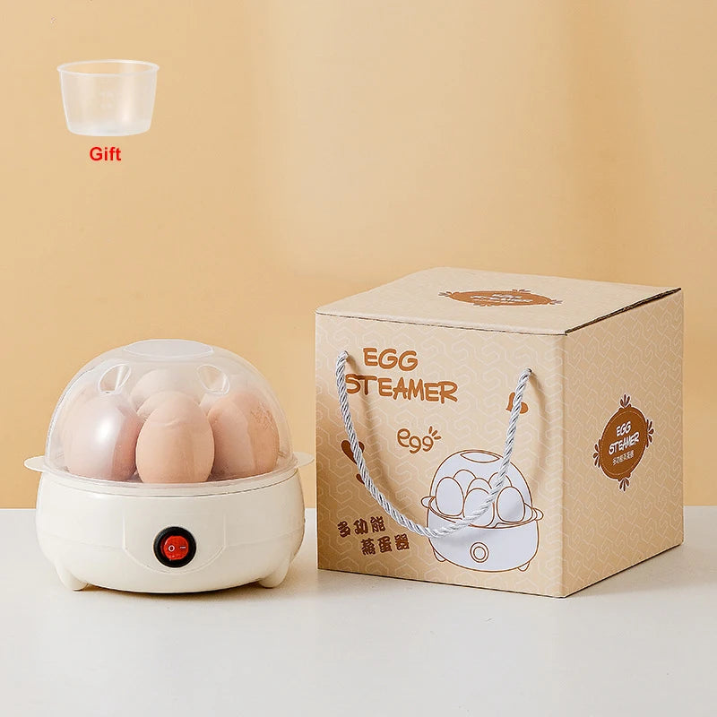 Mini Egg Boiler 1 or 2 Layers Electric Egg Cooker Automatic Power-Off Egg Steamer Kitchen Steamed Breakfast Cooking Appliances