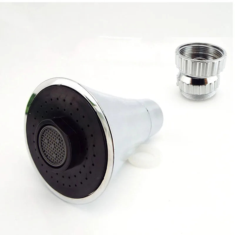 Kitchen Water Tap Faucet Adjustable Pressure Rotating Water Tap Shower Head Water Saving Shower Faucet Nozzle Adapter