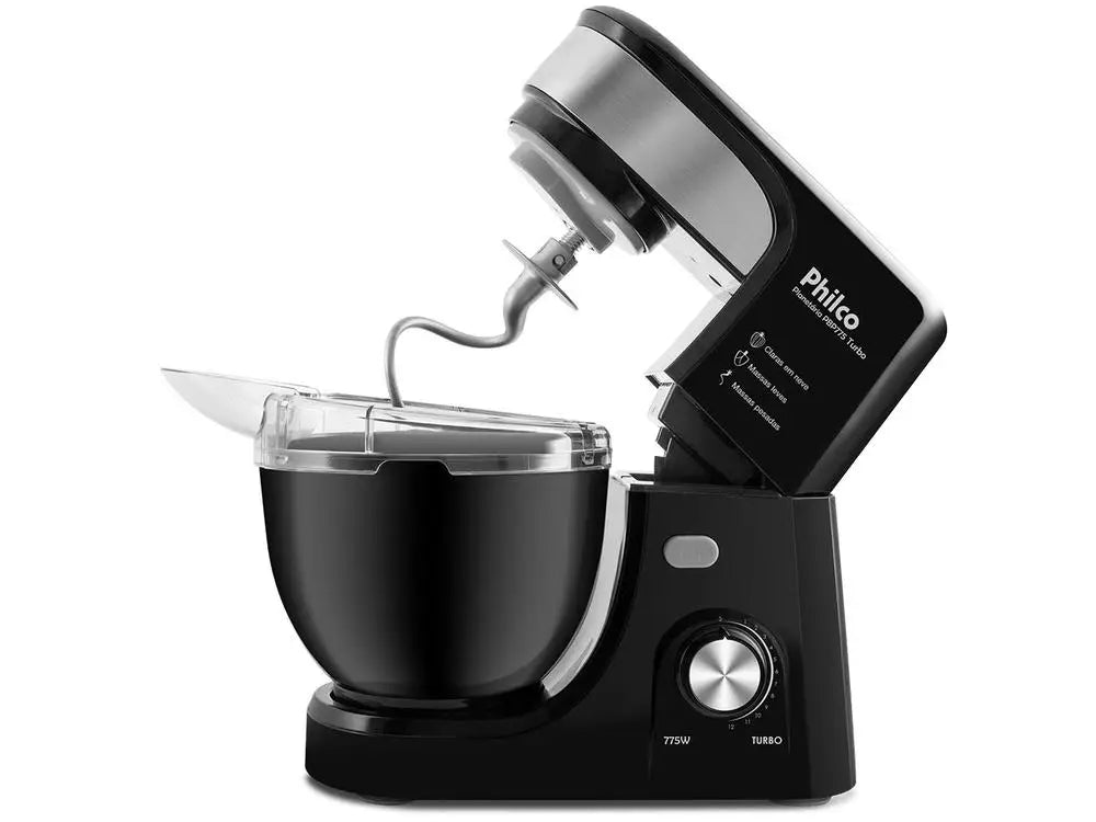 775W Black Philco Planetary Mixer 12 Speeds 4 Liters Turbo PBP775P - 110V