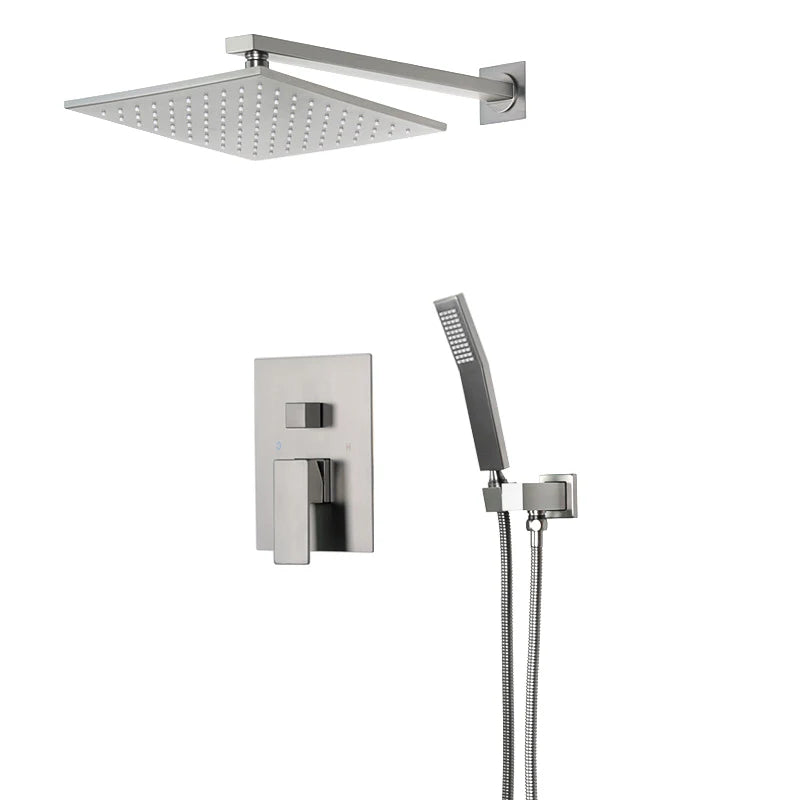 DQOK Thermostatic Shower Faucet Chrome  Bathroom  Shower Mixer Set Waterfall Rain Shower System Bathtub Faucet Taps