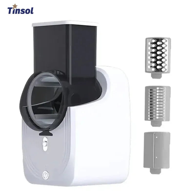 TINSOL New Multi-function Vegetable Cutter Household Kitchen Electric Vegetable Cutter Vegetable Slicer Shredder Automatic