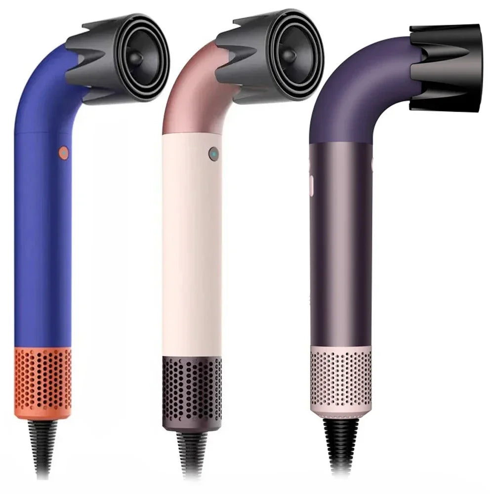New High Speed Negative Ion Hair Dryer with Bend Tube Nozzle Quick Drying for Household Travel