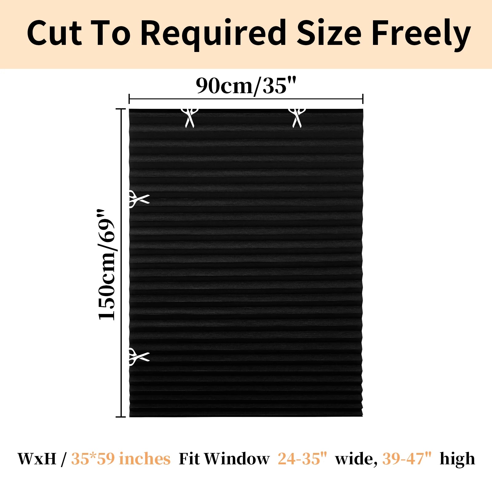 1Pc Shades Self-adhesive Half/Full Windows Nonwoven Folding Curtain Bathroom Balcony Living Room Balcony Curtains Pleated Blinds