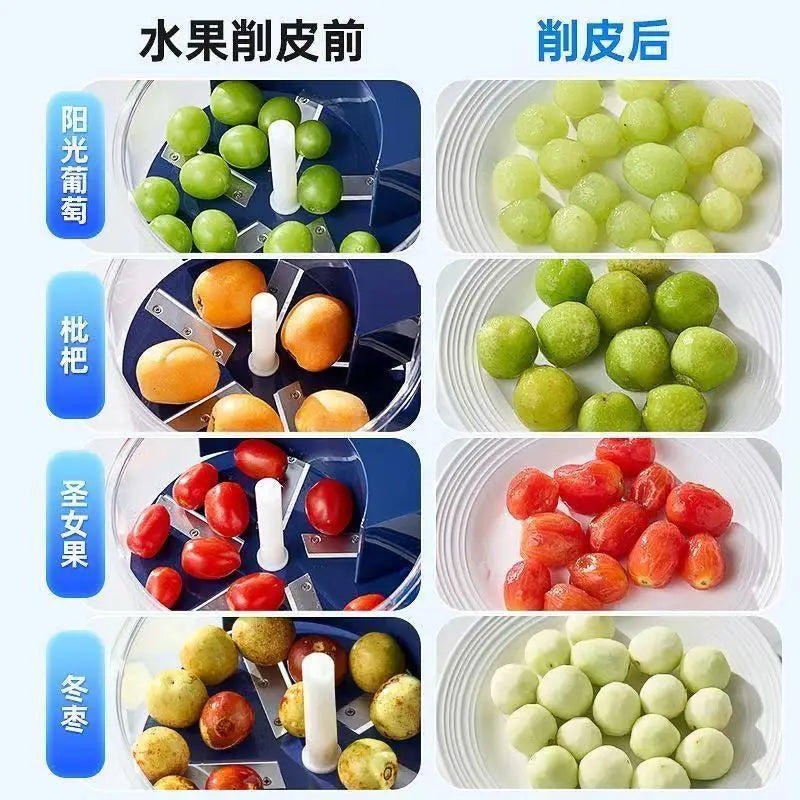 Intelligent peeling machine Automatic grape peeling machine Electric fruit peeling  electric peeler