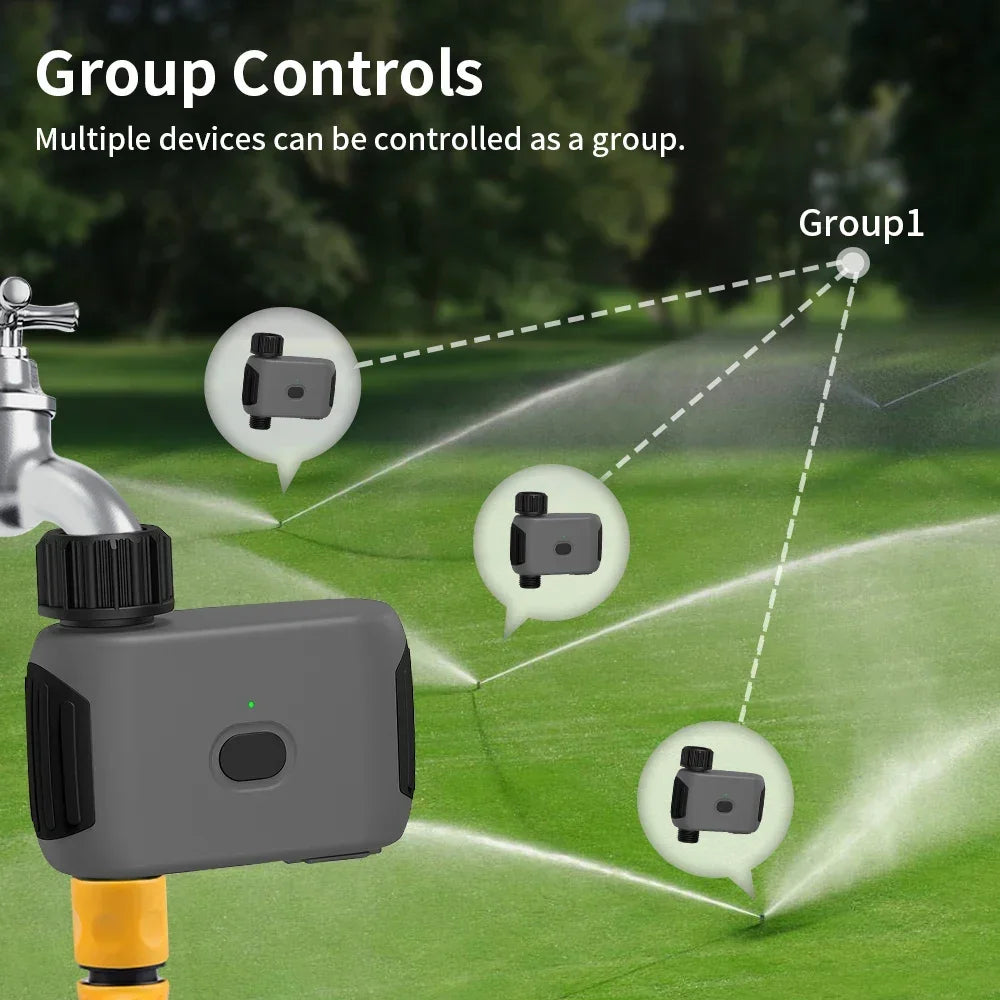 TNCE Smart Tuya Bluetooth Garden Water Timers  Rain Delay Programmable Automatic Sprinkler Drip Irrigation Valve Support Alexa