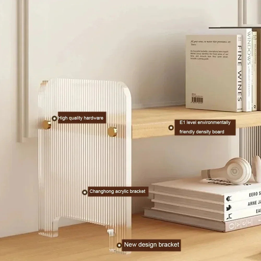 Desktop Bookshelf Kitchen Utensil Storage Rack Office Desktop Storage Rack Acrylic Bookshelf Household Minimalist Storage Rack