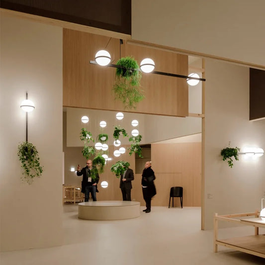 Modern LED decorative plant Wall Lamp creative rustic potted chandelier for living room Dining cafe bar kitchen art bedside lamp